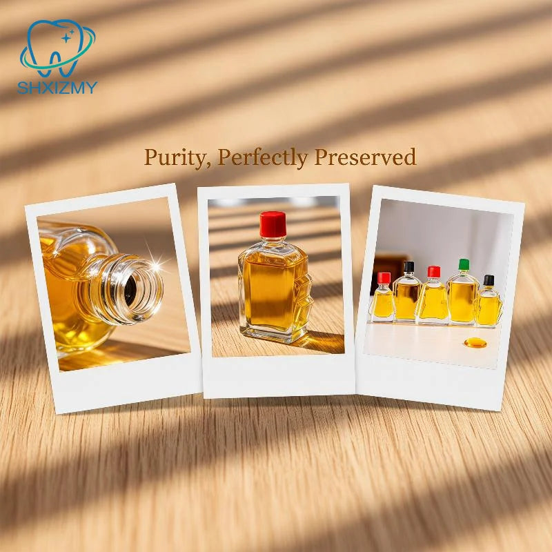 Mini Glass Vials with Lids – Leakproof Travel Oil Bottles