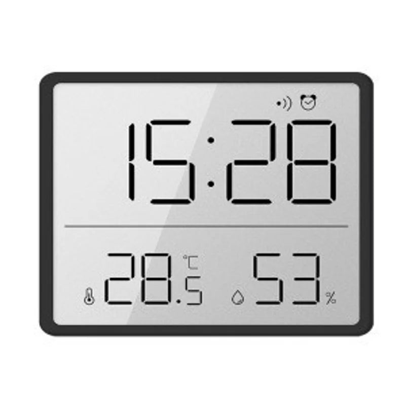 Ultra Thin LCD Alarm Clock – Temp, Humidity & Date Display