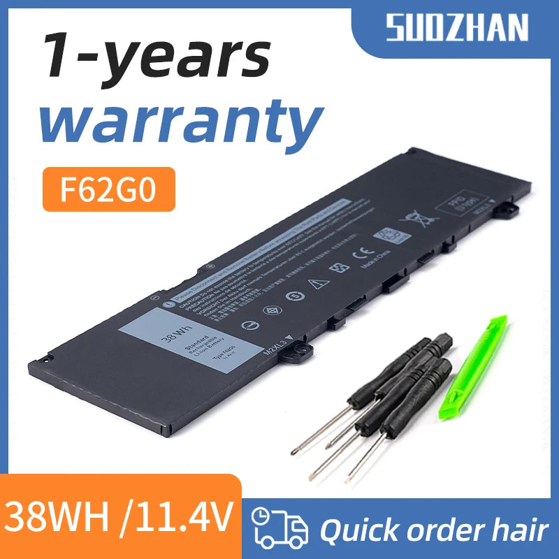 SUOZHAN F62G0 Battery for Dell Inspiron 5370 7370 7373 7380 7386