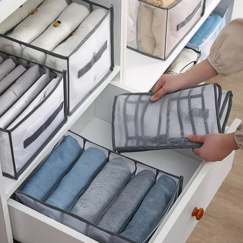 Foldable Drawer Organizer Boxes for Underwear, Socks & Bras