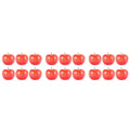 18-Piece Red Decorative Artificial Plastic Fruit Set – Home Décor