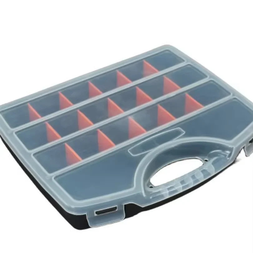 Plastic Parts Storage Box – Grid Organizer for Screws & Drill Bits
