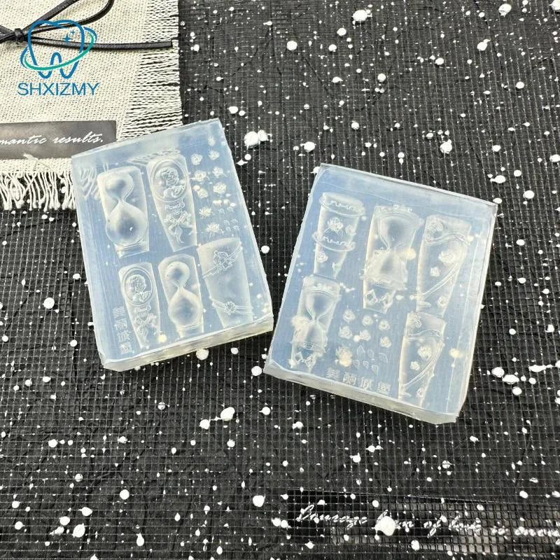 3D Silicone Nail Art Mold – Snake & Rose DIY Template