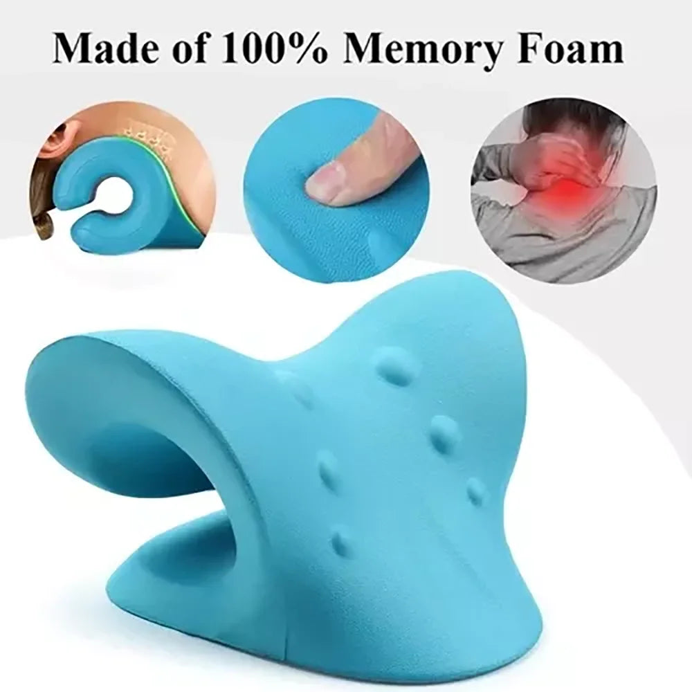 Neck Shoulder Stretcher Cervical Traction Pillow | OREADEX
