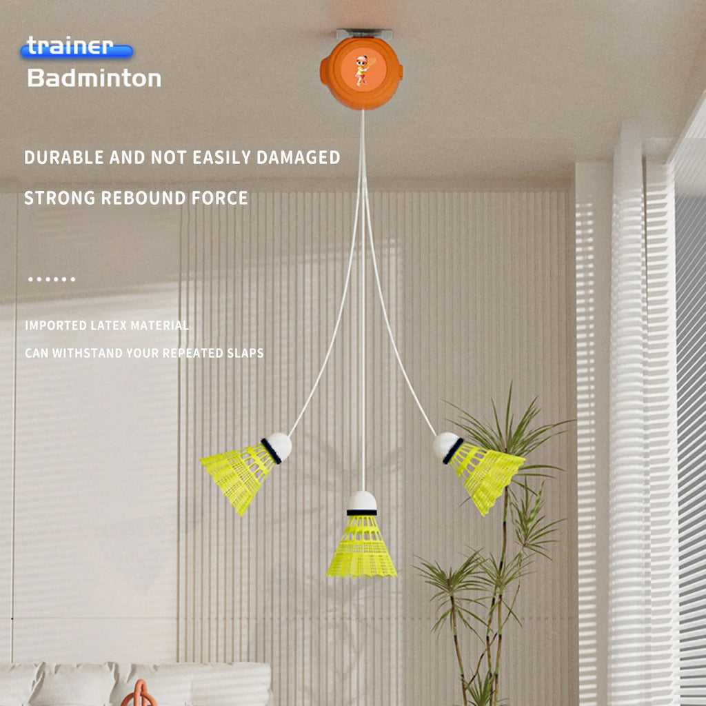 Solo Badminton Rebound Trainer – Self-Study Kit for All Levels