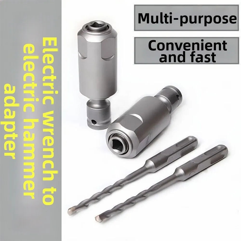 Impact Wrench to SDS-Plus Adapter | Square Interface Converter