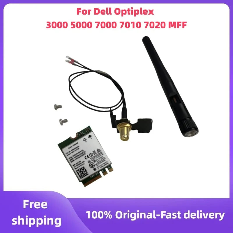 Dell Optiplex MFF WiFi Antenna Cable & 8260NGW Wireless Card