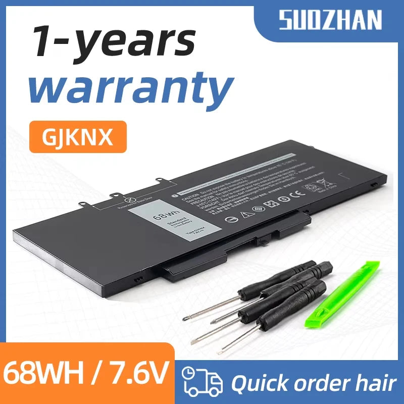 OEM Dell Latitude E5480 5490 5580 5590 Battery GJKNX 7.6V 68Wh
