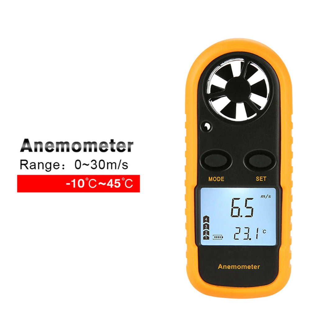 Mini Anemometer Wind Speed Meter with LCD Backlight | VIBE