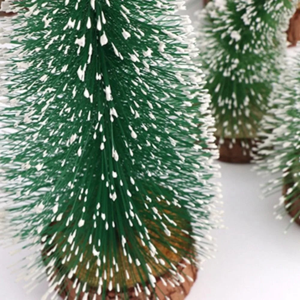 Mini Snow Flocked Pine Trees 5 Sizes – Christmas DIY Decor