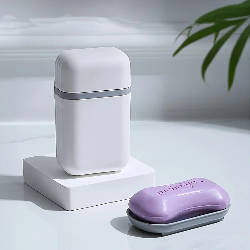Portable Travel Soap Box with Lid & Drainage | Mini Soap Dish