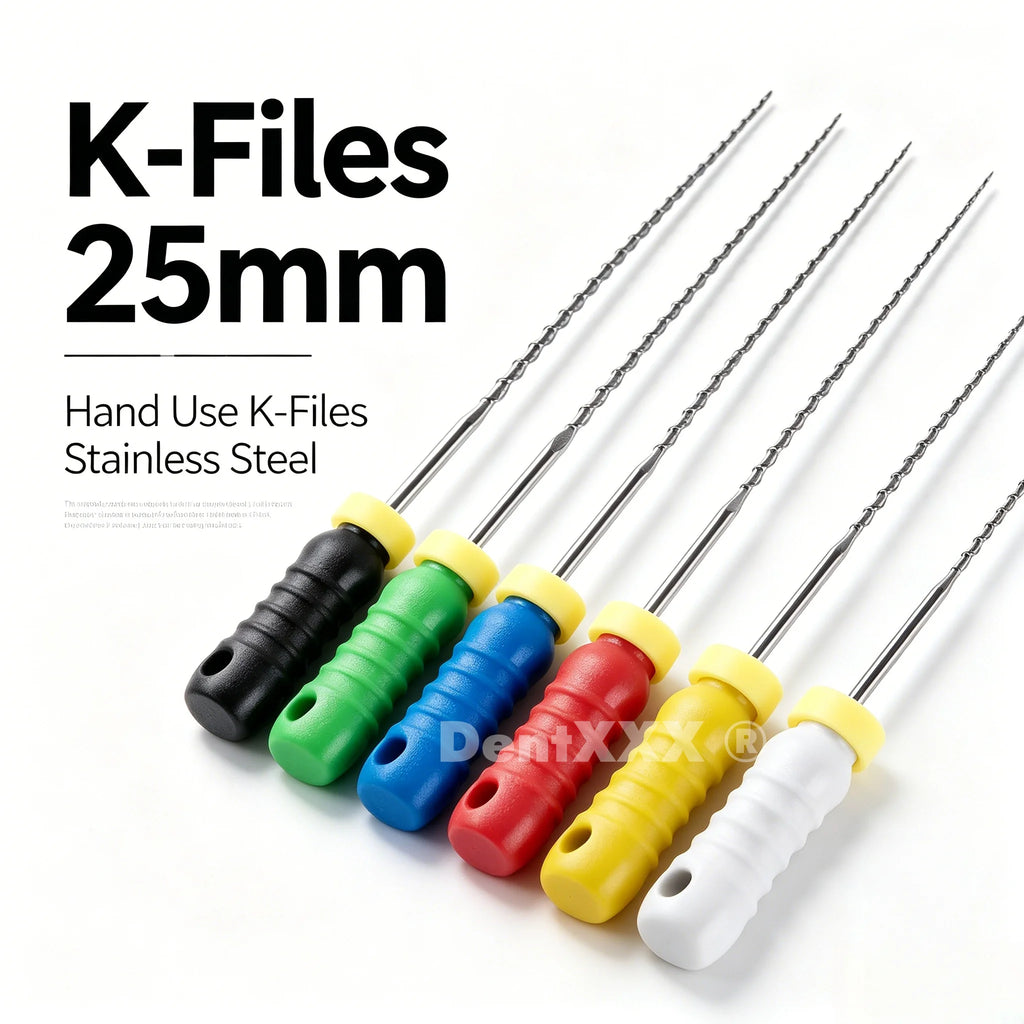 6-Piece Stainless Steel 25mm Precision Hand File Set