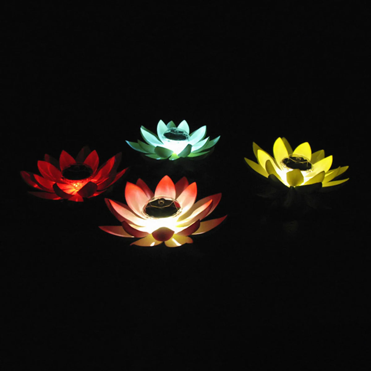 Solar Floating Lotus LED Light – Pool Pond Garden Decor