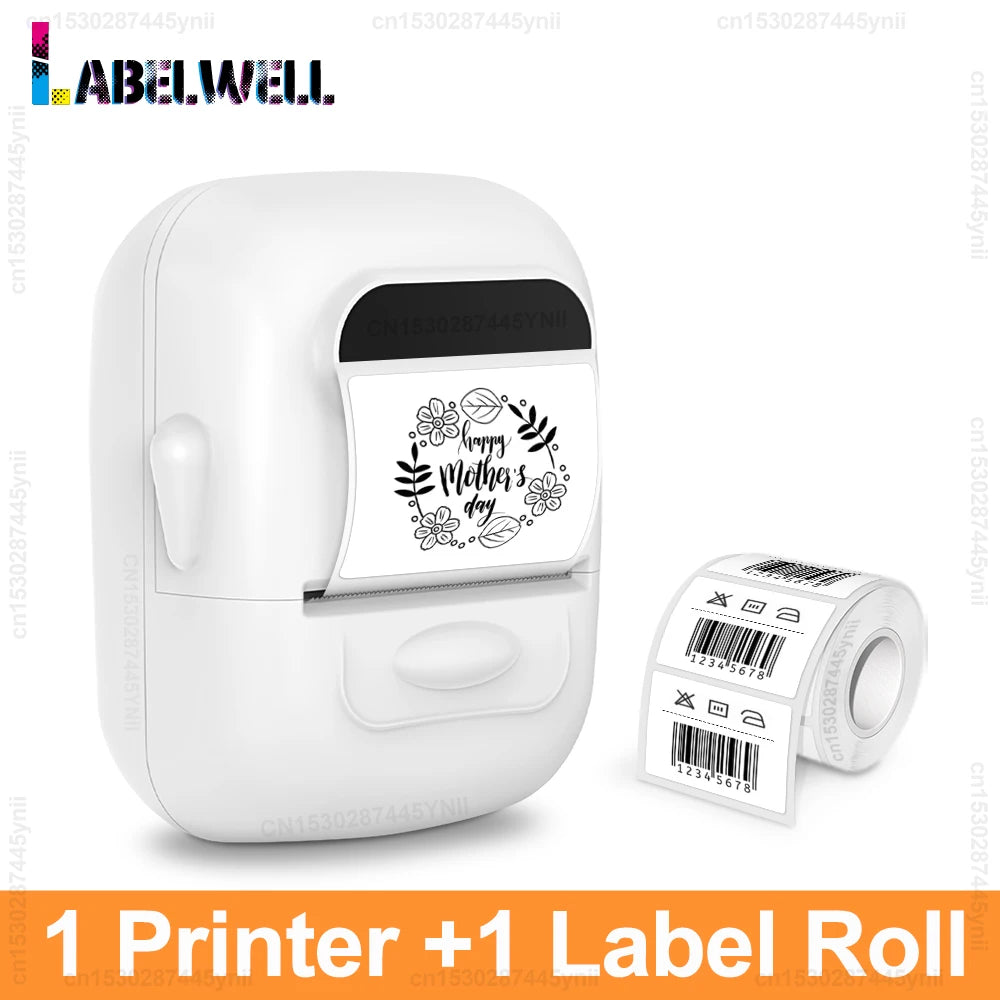 Labelwell P50 Mini Bluetooth Thermal Label Printer Inkless