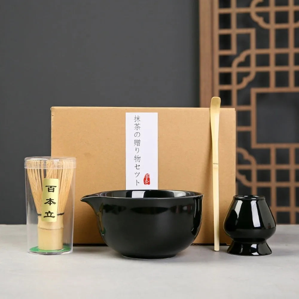 Japanese Matcha Tea Set – Bamboo Whisk, Bowl & Scoop