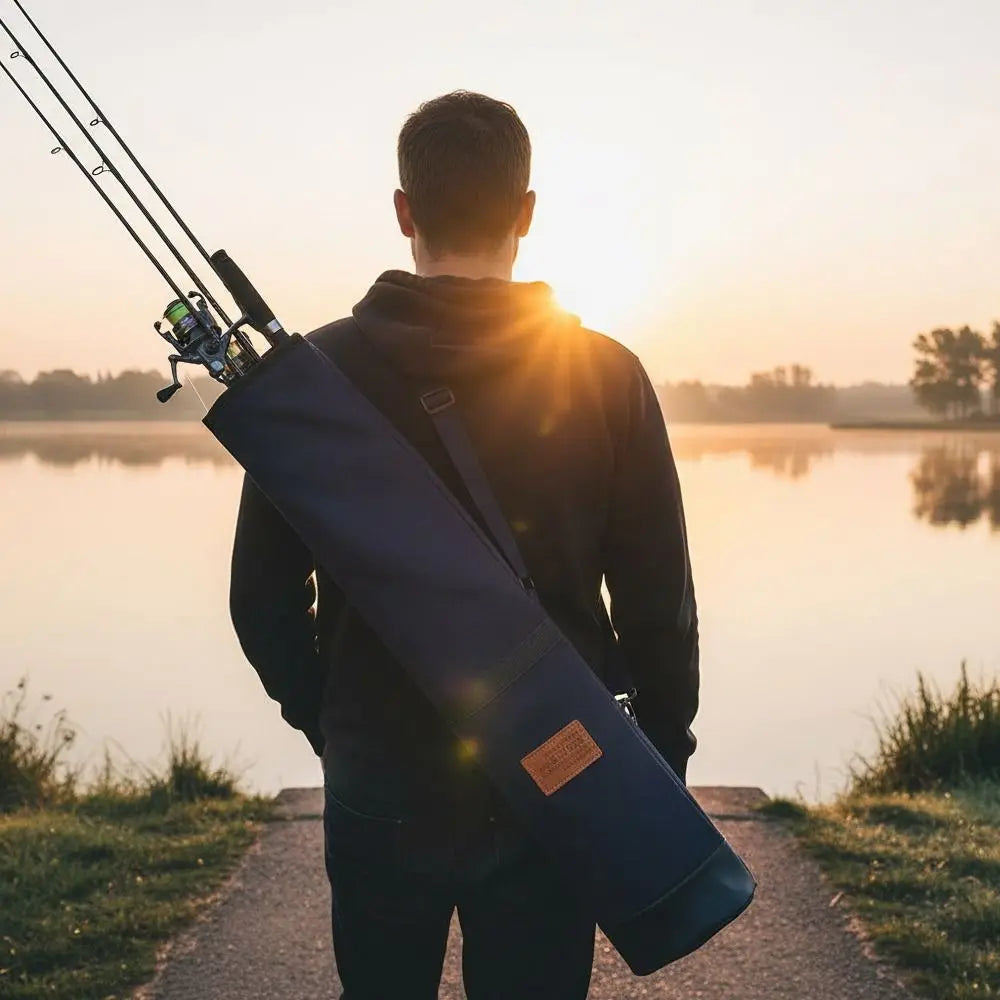 Foldable Fishing Rod Bag – Large Capacity Polyester Storage