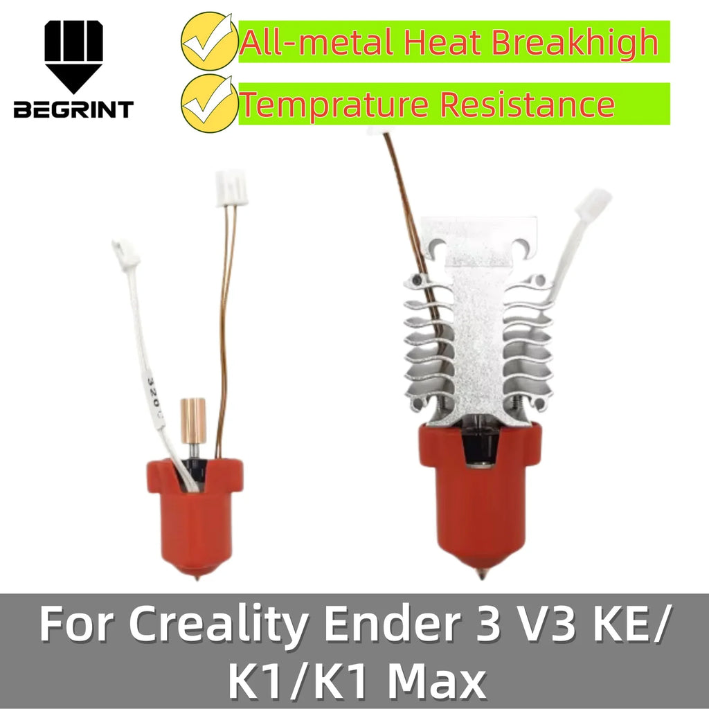 300°C Ceramic Hotend Kit for Creality Ender 3 V3 KE | BEGRINT