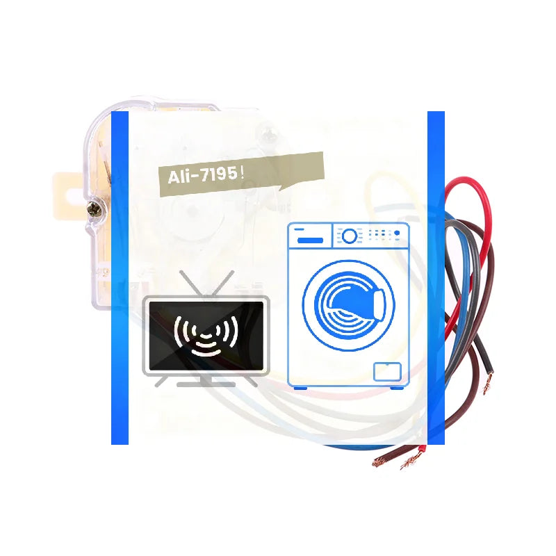 6-Wire 180° Washing Machine Timer Switch – Twin-Tub Replacement