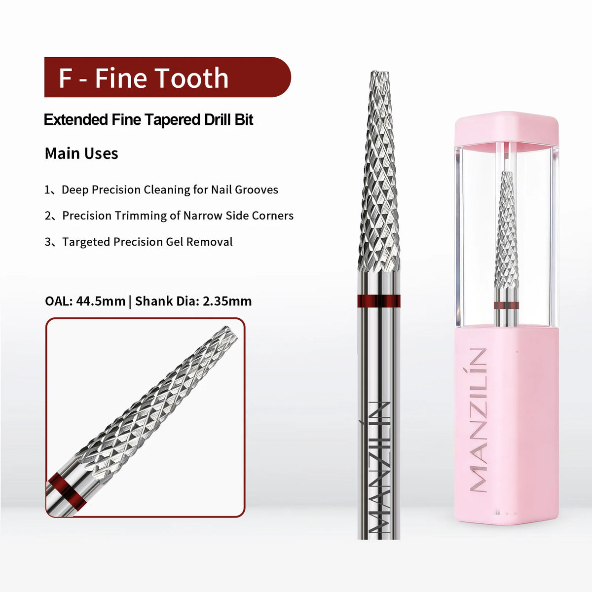 Tungsten Carbide Titanium Nail Drill Bit – Gel & Acrylic Remover