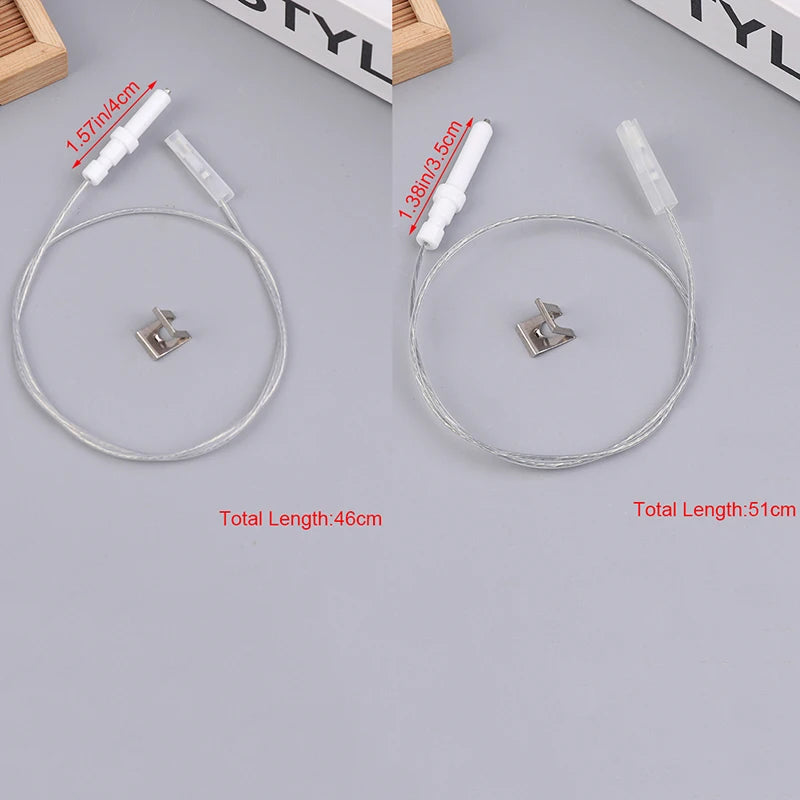 Gas Stove Igniter Electrode Spark Plug with Wire – 40mm Ceramic