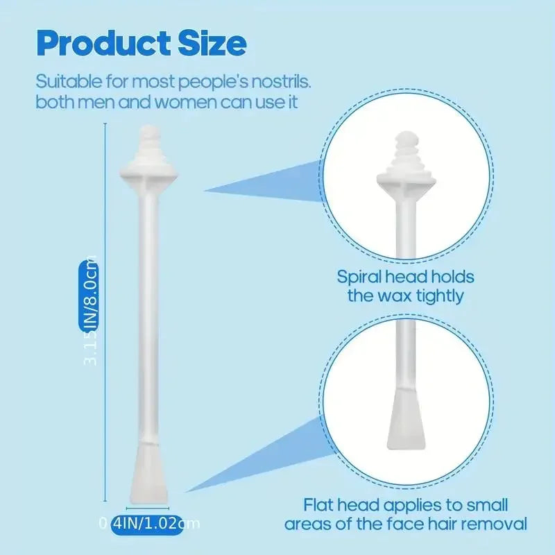 Nose Wax Applicator Sticks 10/100 Pack – Easy Hair Removal