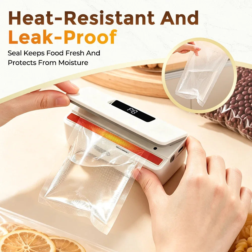 FLAREMORE Mini Rechargeable Handheld Heat Sealer – 8-Speed