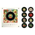 Christmas Music Fridge Magnet Singing Rotary Disc Night Light