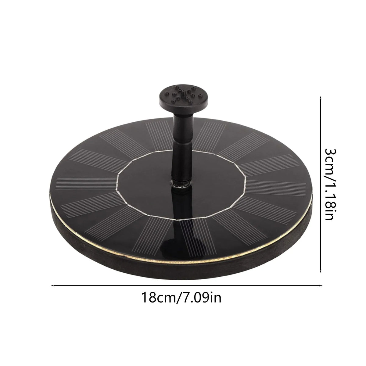 Solar Floating Fountain Pump 4 Nozzles – Bird Bath & Garden Pond