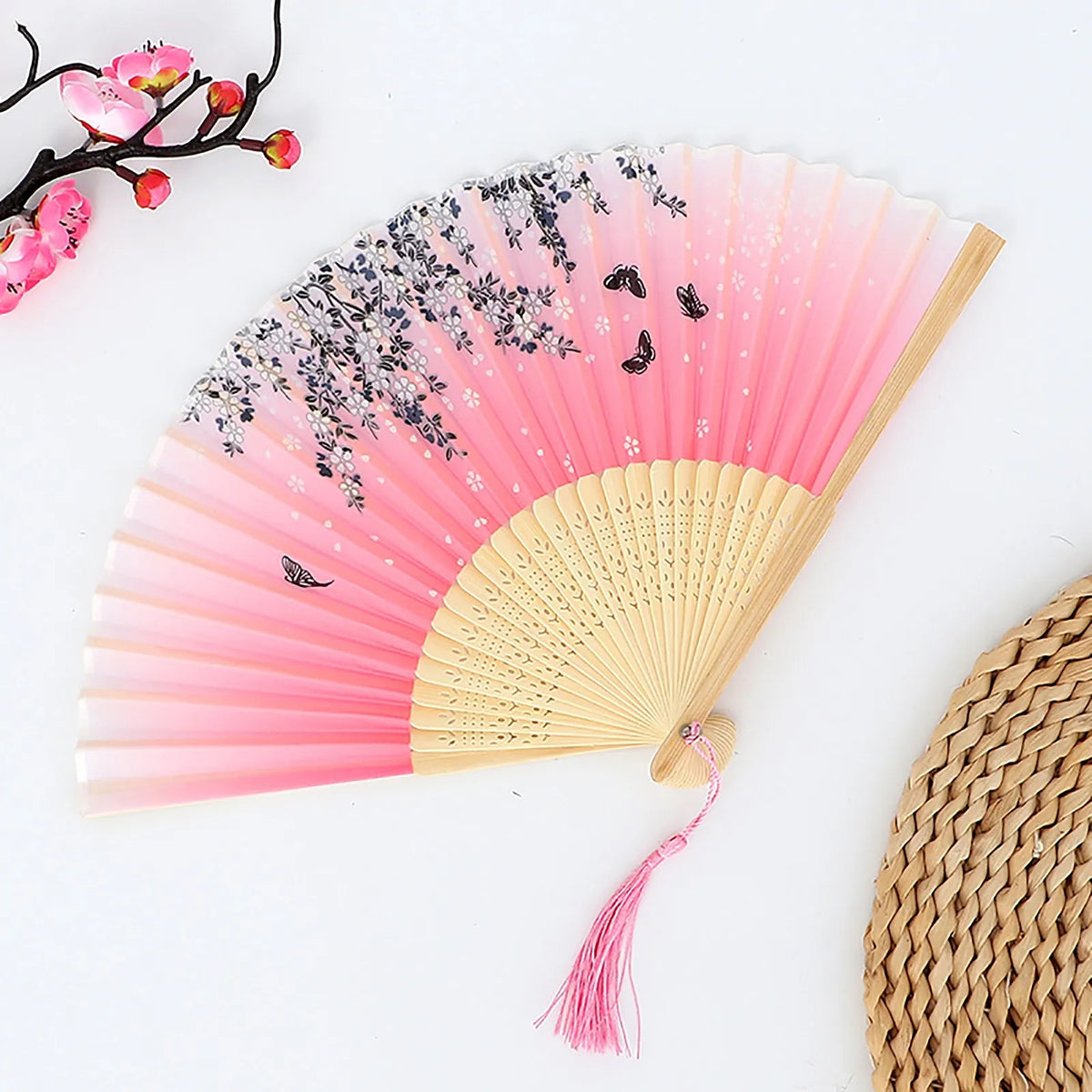 Vintage Folding Hand Fan – Chinese Dance & Home Décor Gift