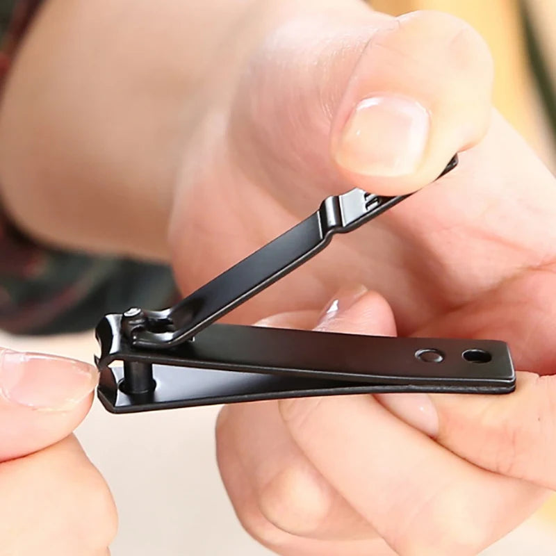 Professional Black Stainless Steel Toenail Clipper Trimmer