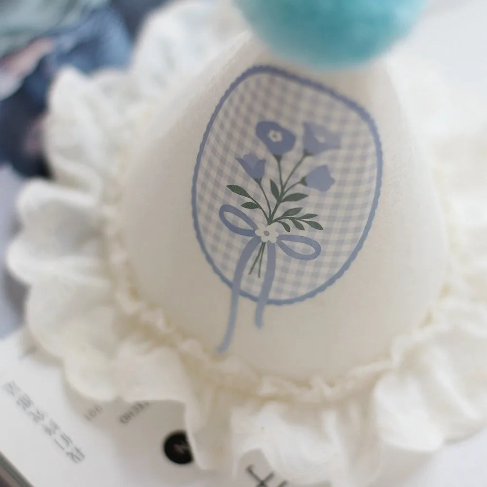 Princess Birthday Hat – Lace Wool Ball Photo Prop Cap