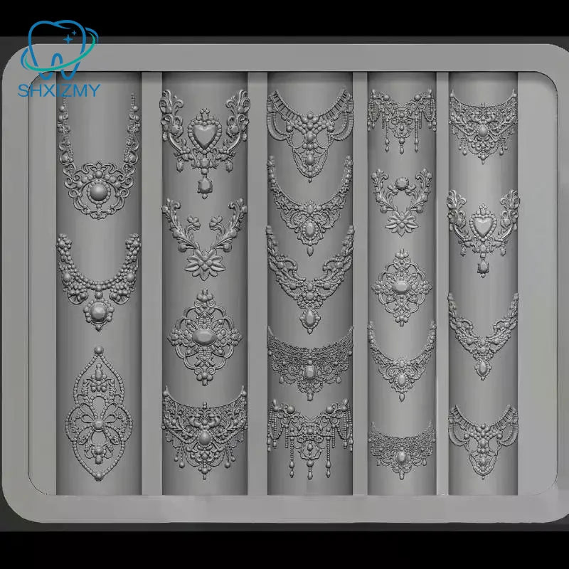 3D Silicone Nail Art Mold – Retro Lace Manicure Template