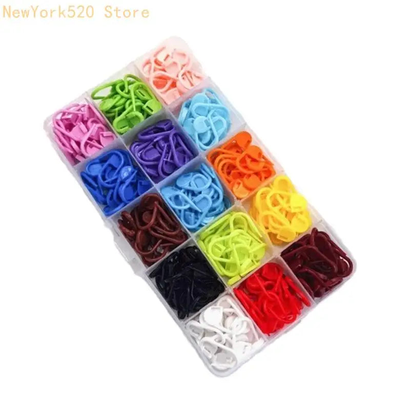 Plastic Locking Stitch Markers Set for Knitting & Crochet
