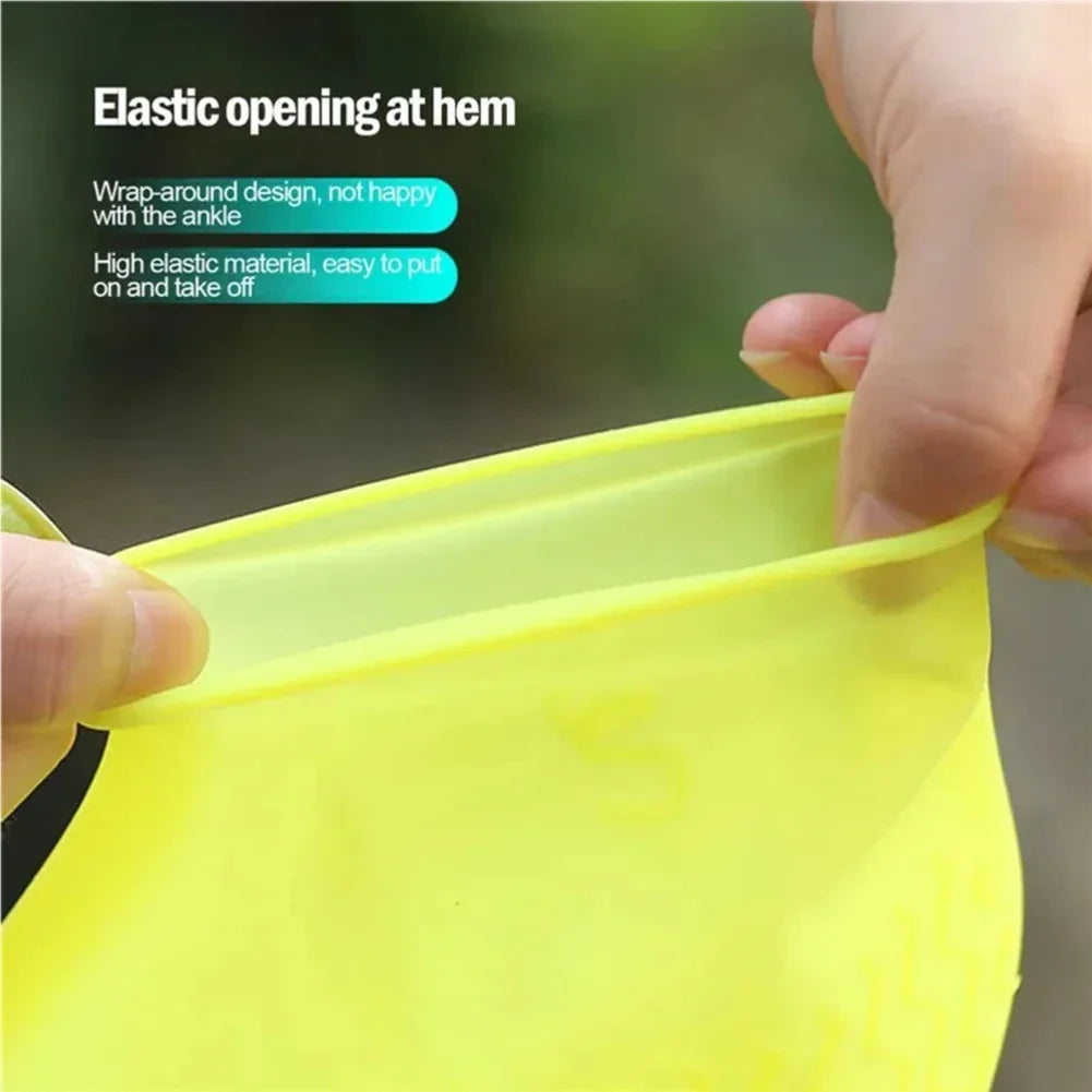 Silicone Waterproof Rain Shoe Covers – Non-Slip Overshoes M/L