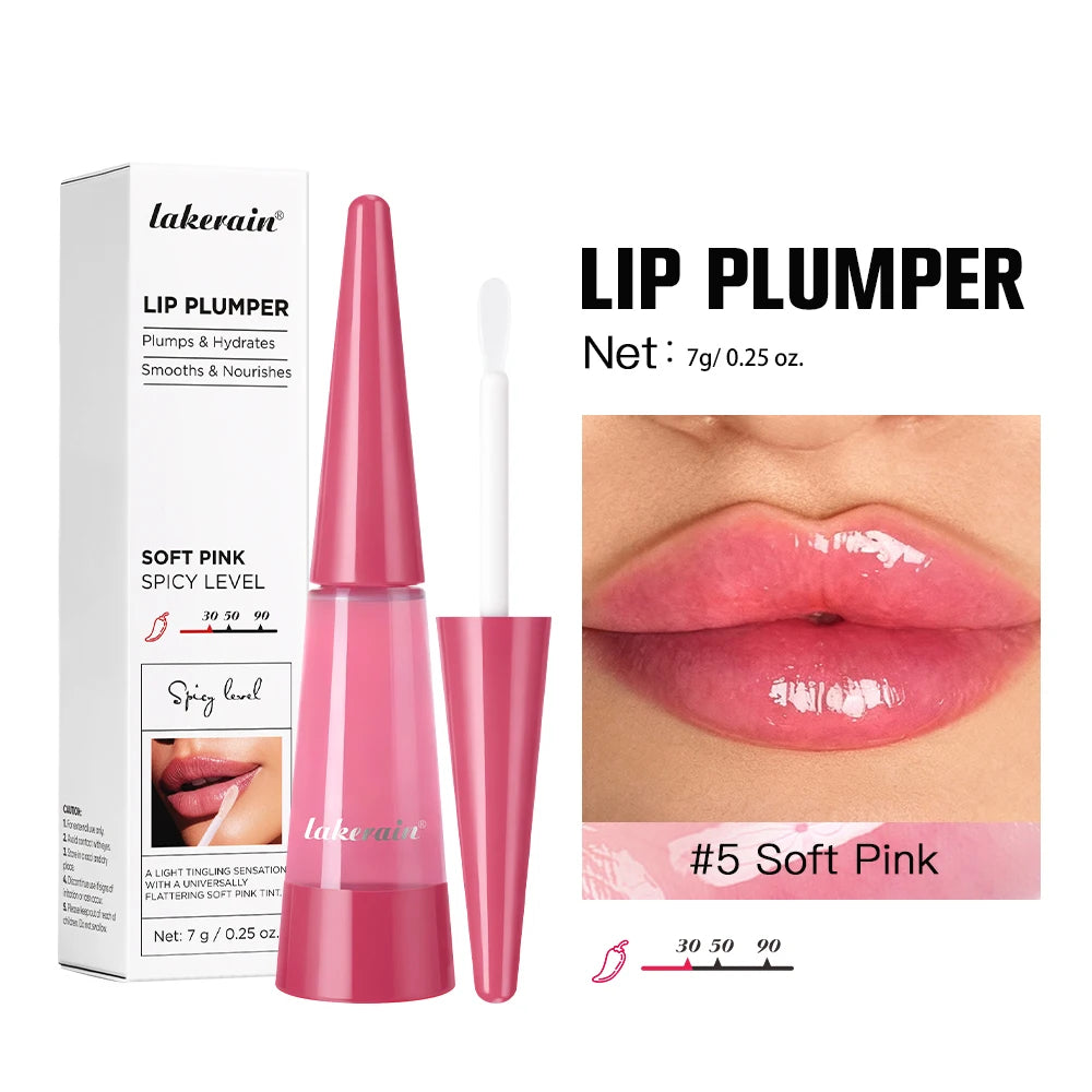 Lakerain Lip Plumper Gloss Oil – Volumizing Hydrating Lip Oil