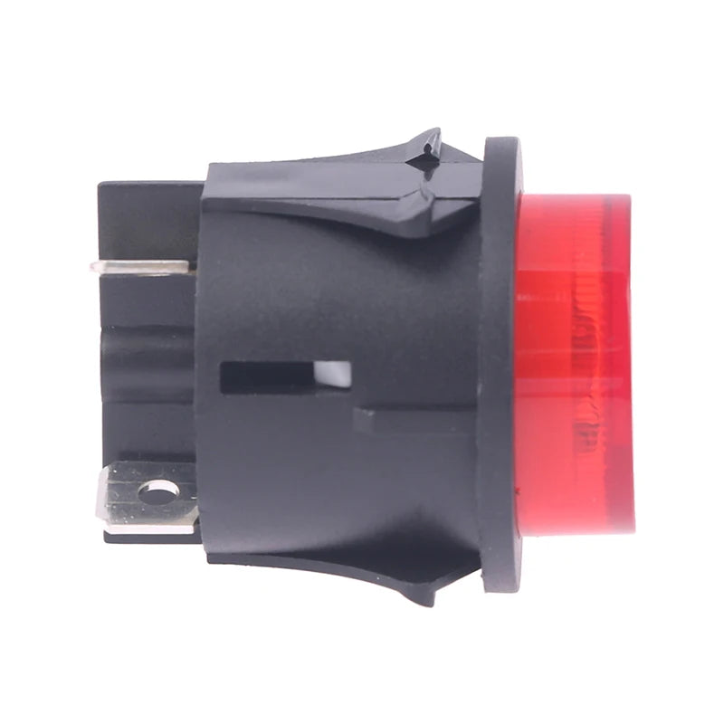 Red Illuminated Push Button Rocker Switch 16A 250V 4-Pin PS18-16-2