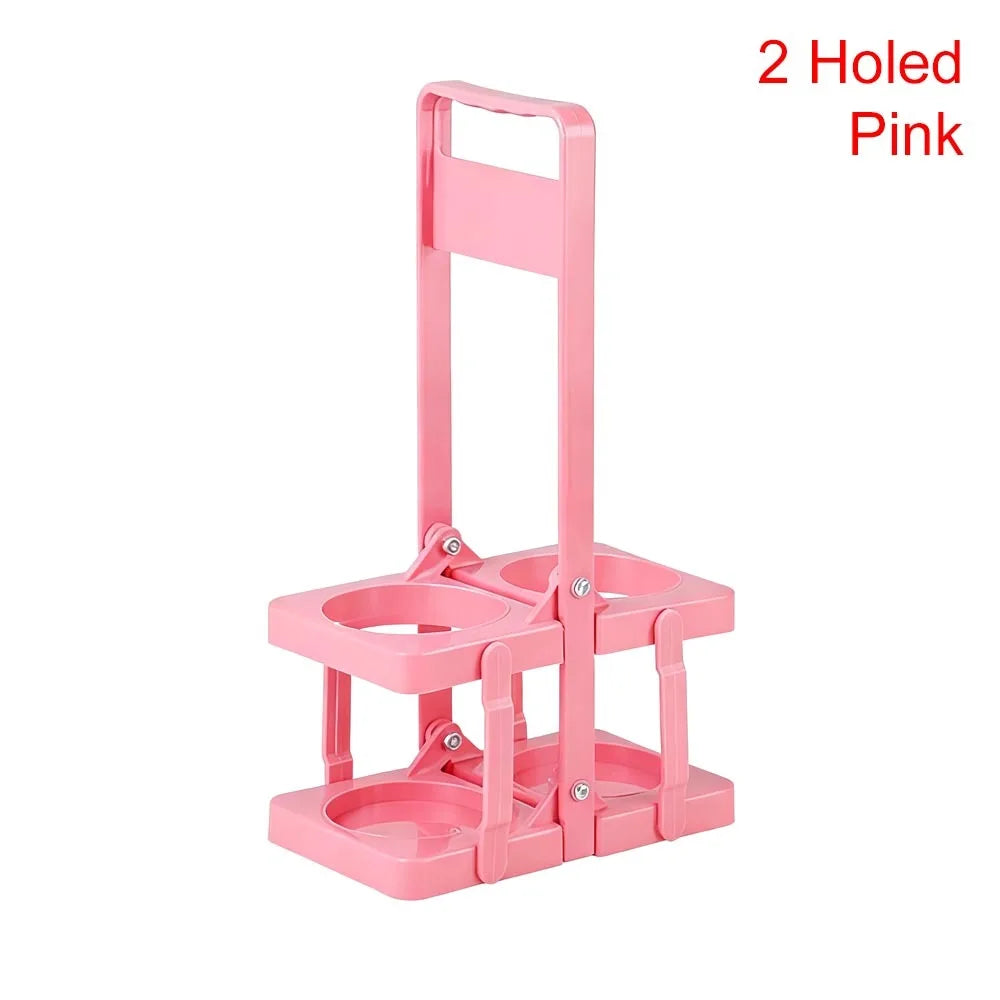 Foldable Beer Bottle Carrier 6-Slot Reusable Plastic Drink Holder