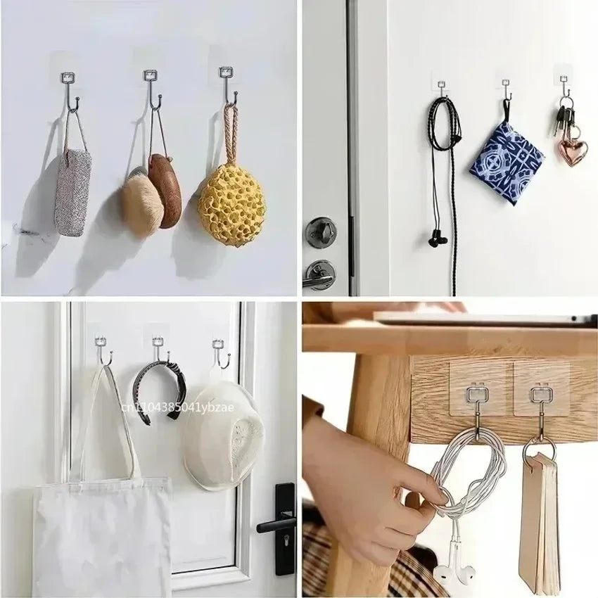 Rotating Self Adhesive Waterproof Wall Hooks – Kitchen & Bath