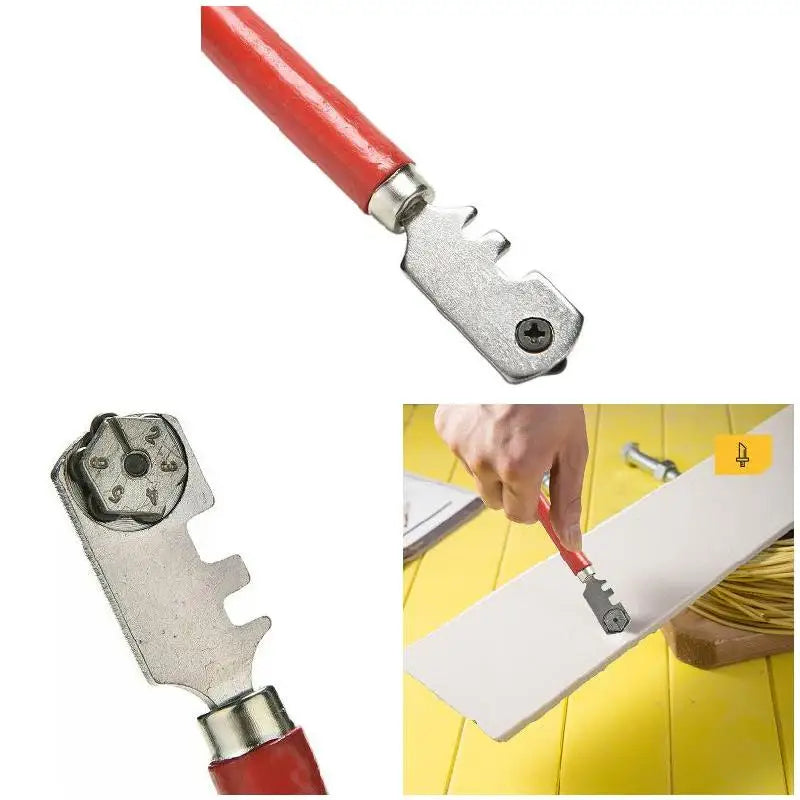 6-Wheel Glass Cutter – German Style Tungsten Carbide Tool