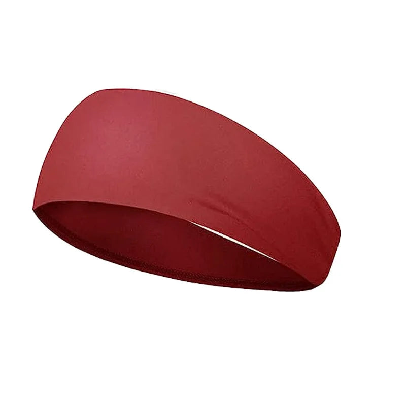 Wide Elastic Sports Headband for Running, Yoga & Fitness