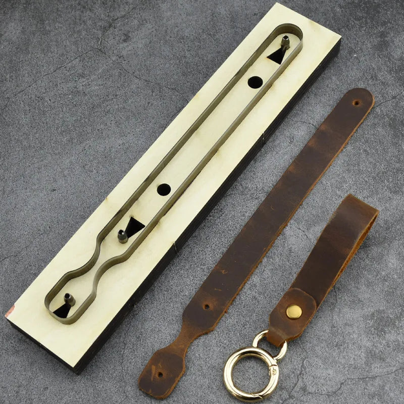 DIY Leather Keychain Cutting Mold – Cowhide Template Tool