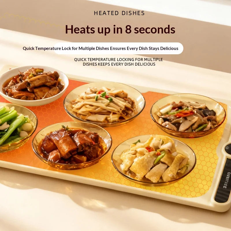 VIBE Electric Silicone Food Warmer Mat – Fast Heating Tray