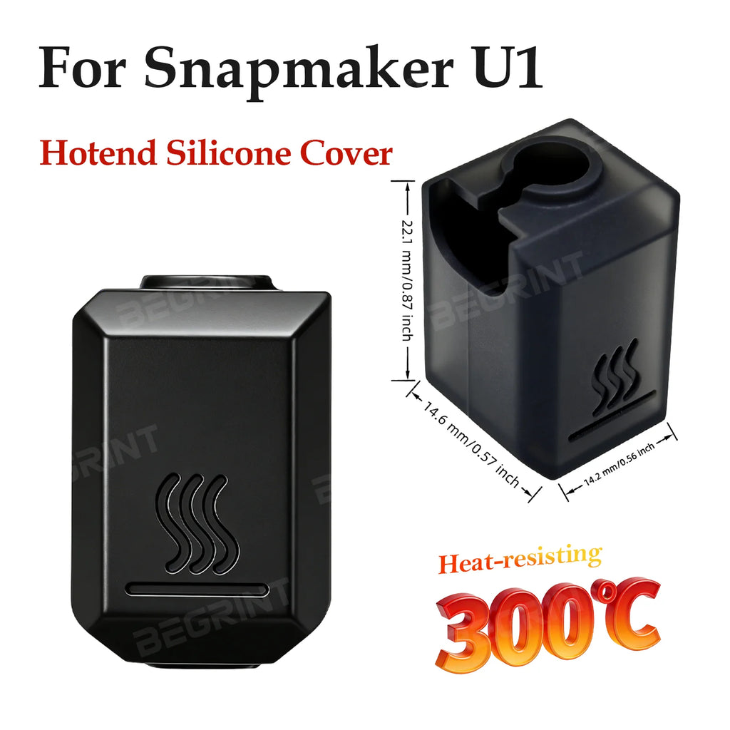 Silicone Hotend Sock for Snapmaker U1 3D Printer | 1–12 Pack