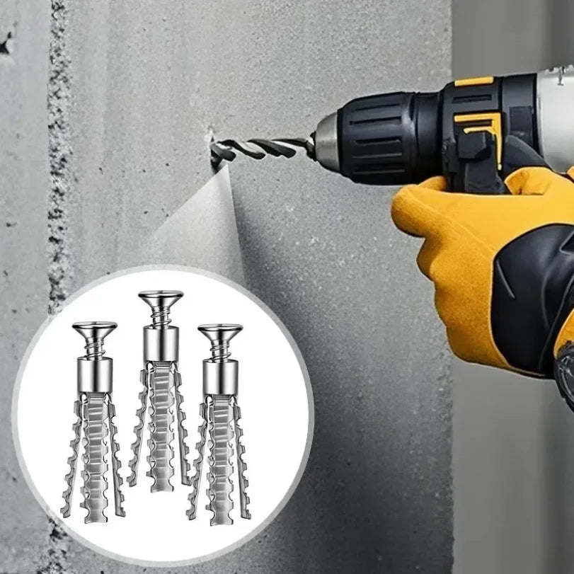 6/8mm Hollow Wall Metal Expansion Screws & Anchor Bolt Kit