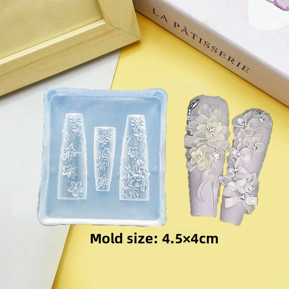 3D Seashell Flower Nail Art Silicone Mold – UV Resin & Gel