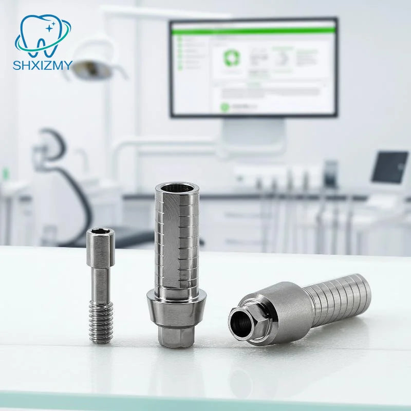 Adin Titanium Temporary Abutment Screw-Retained Implant Part 2pc