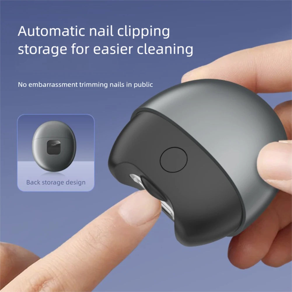 Misscheering Electric Nail Clipper with LED Light & Debris Catcher
