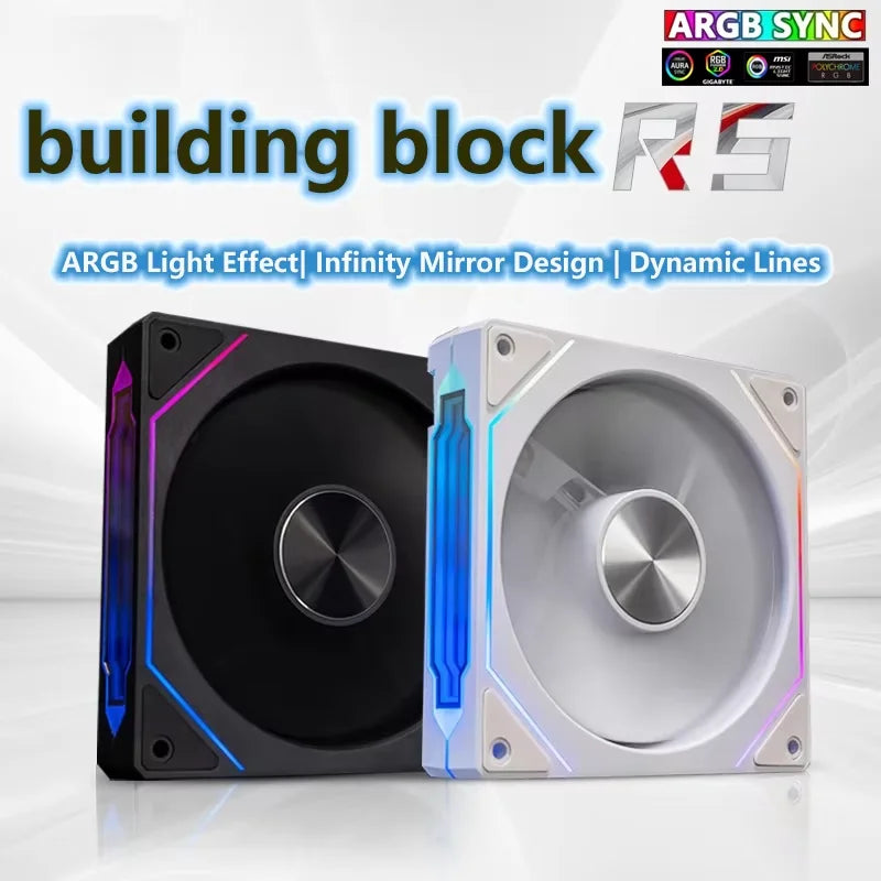 OUYUANSU Prism 4 120mm ARGB Case Fan – Infinite Mirror RGB