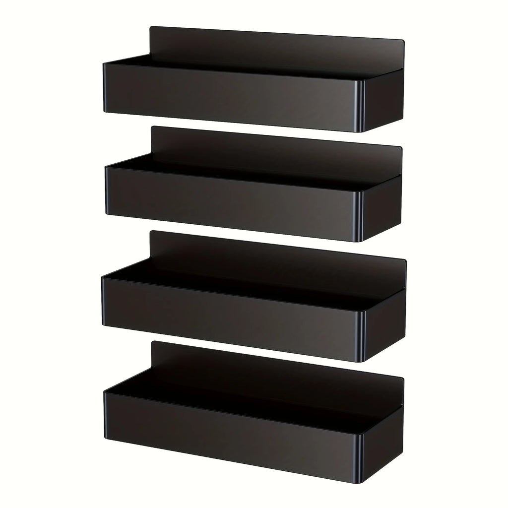 Magnetic Fridge Shelf Organizer Set of 2 – Metal Spice Rack