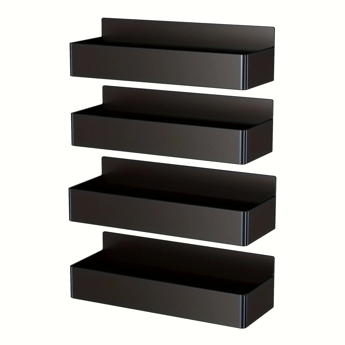Magnetic Fridge Shelf Organizer Set of 2 – Metal Spice Rack